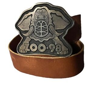 Tandy Leather‎ Company Vintage 1998 Zoo Buckle With Strap